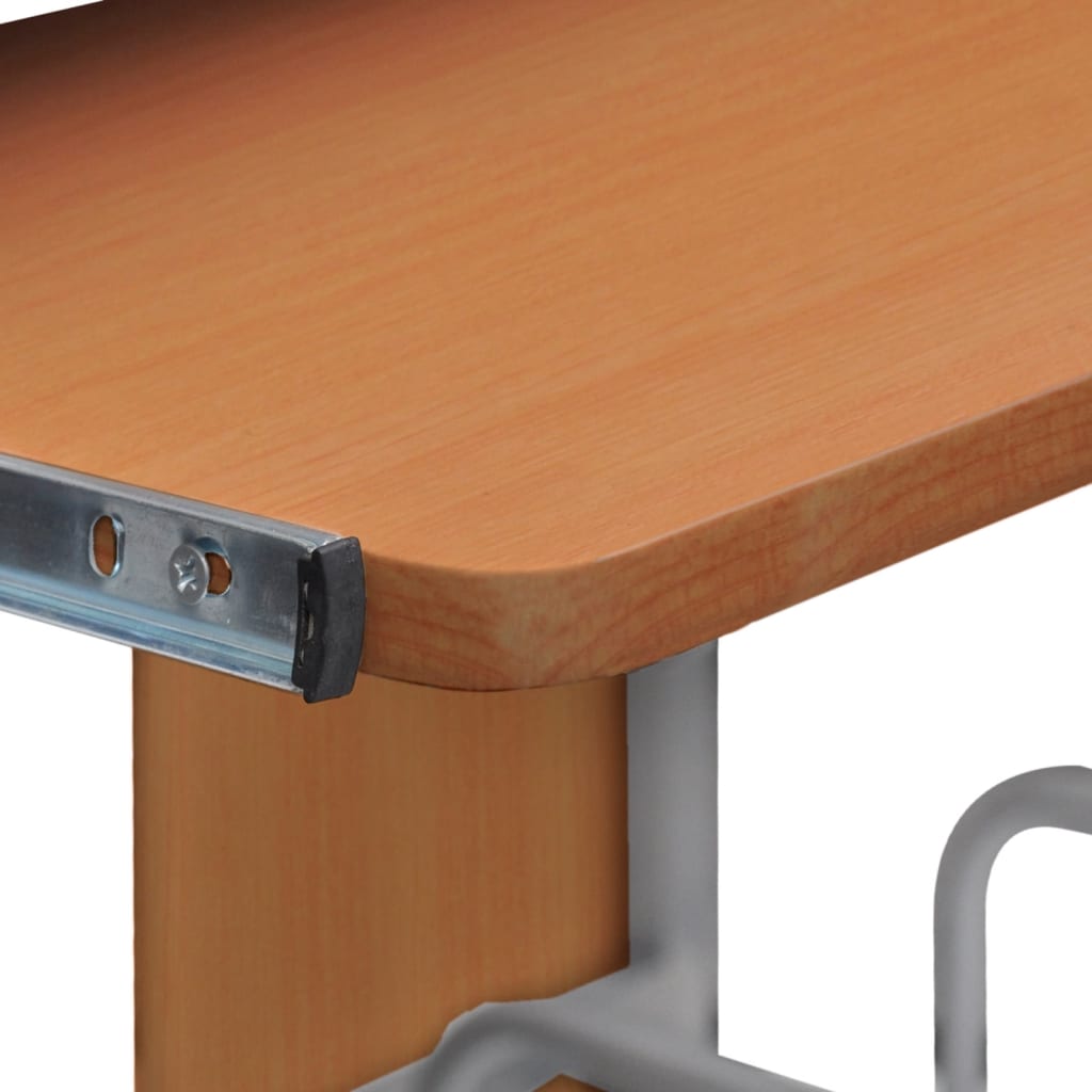 vidaXL Birou de computer, maro, 110x52x88,5 cm, lemn prelucrat