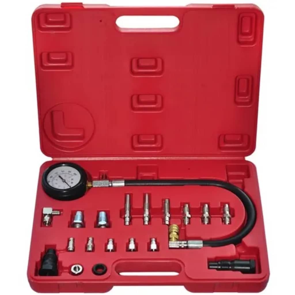 vidaXL Tester de compresie motor diesel, 20 piese vidaXL Tester de compresie motor diesel, 20 piese