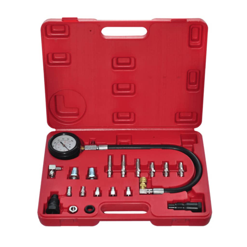 vidaXL Tester de compresie motor diesel, 20 piese vidaXL Tester de compresie motor diesel, 20 piese