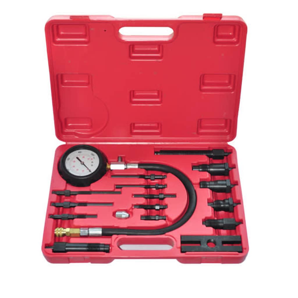 vidaXL Set tester compresie pentru motor Diesel 17 piese vidaXL Set tester compresie pentru motor Diesel 17 piese