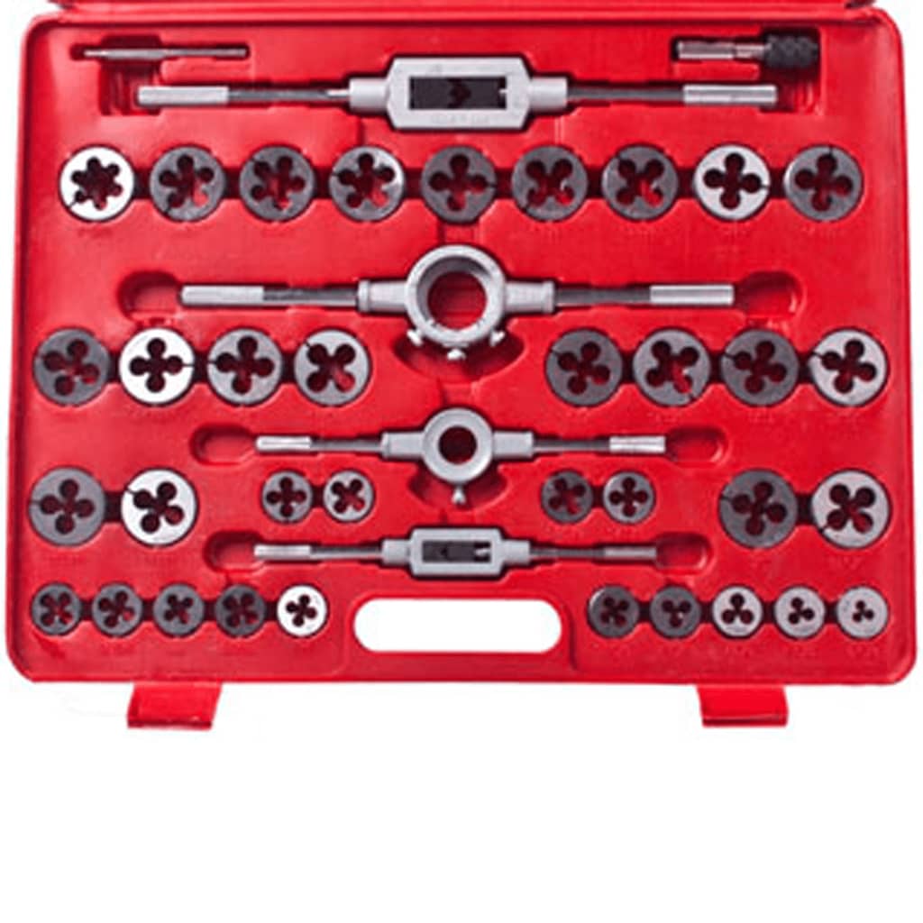 vidaXL Set de instrumente filieră și tarod, 111 piese vidaXL Set de instrumente filieră și tarod, 111 piese