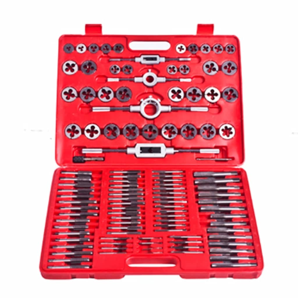 vidaXL Set de instrumente filieră și tarod, 111 piese vidaXL Set de instrumente filieră și tarod, 111 piese