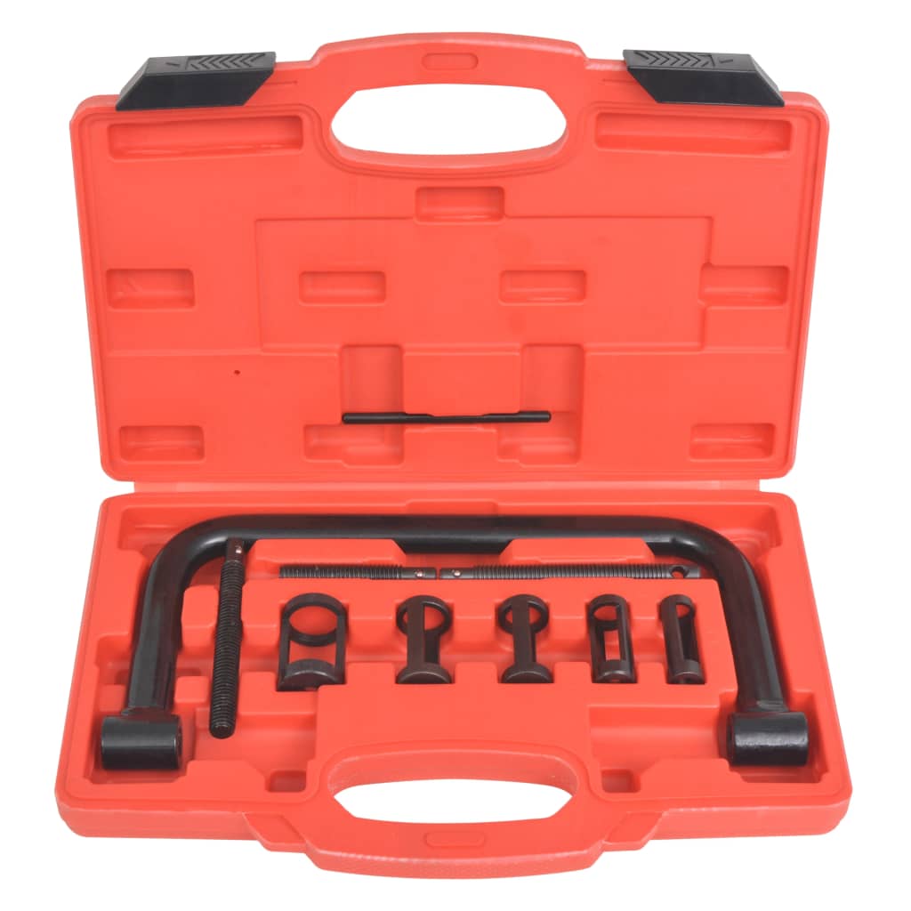 vidaXL Set de scule pentru compresia arcurilor de supape, 10 piese vidaXL Set de scule pentru compresia arcurilor de supape, 10 piese