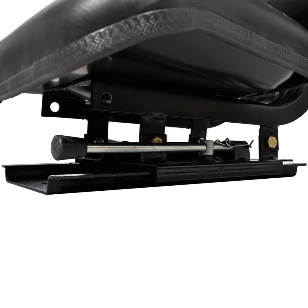 vidaXL Scaun de tractor cu spătar, negru vidaXL Scaun de tractor cu spătar, negru