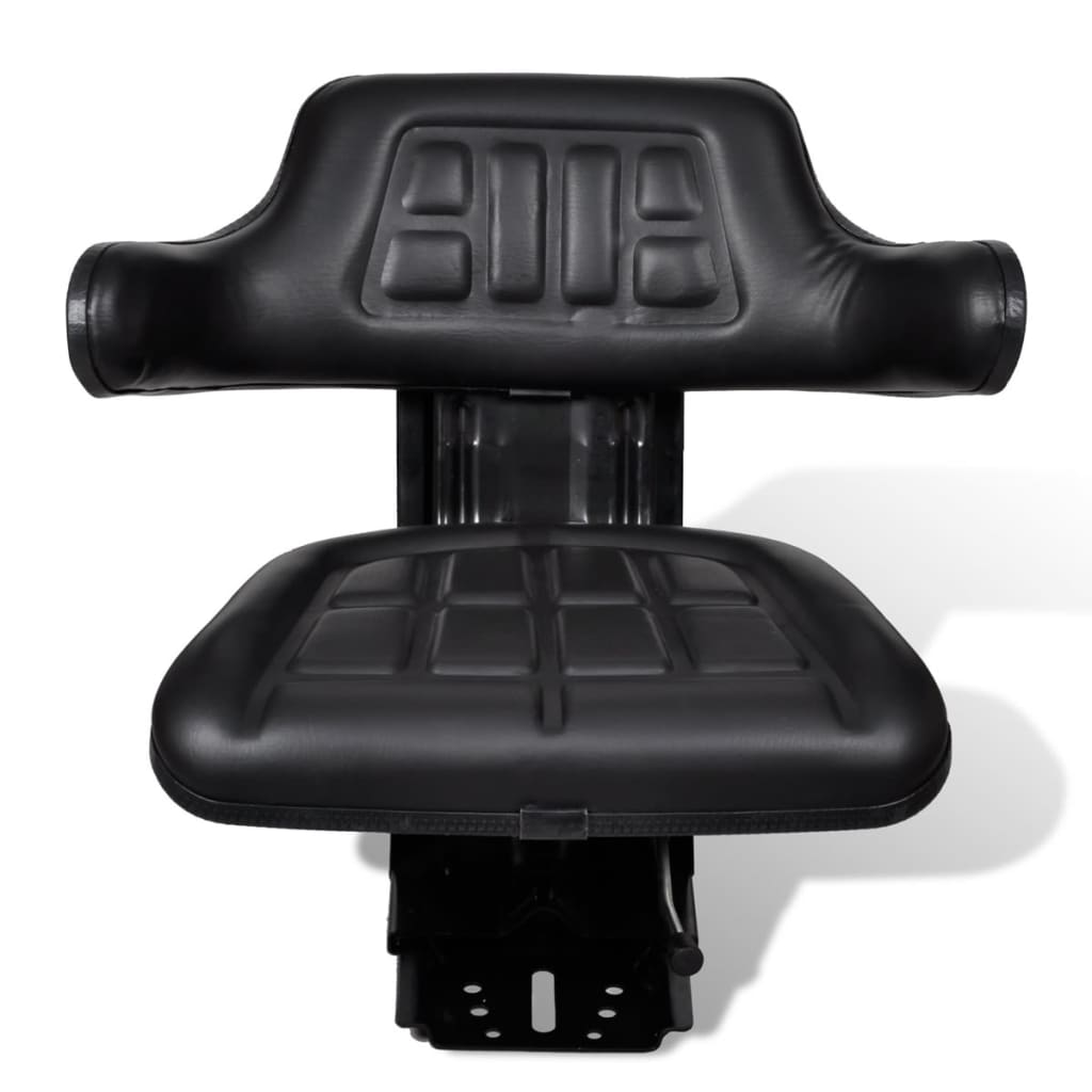 vidaXL Scaun de tractor cu suspensie, negru vidaXL Scaun de tractor cu suspensie, negru