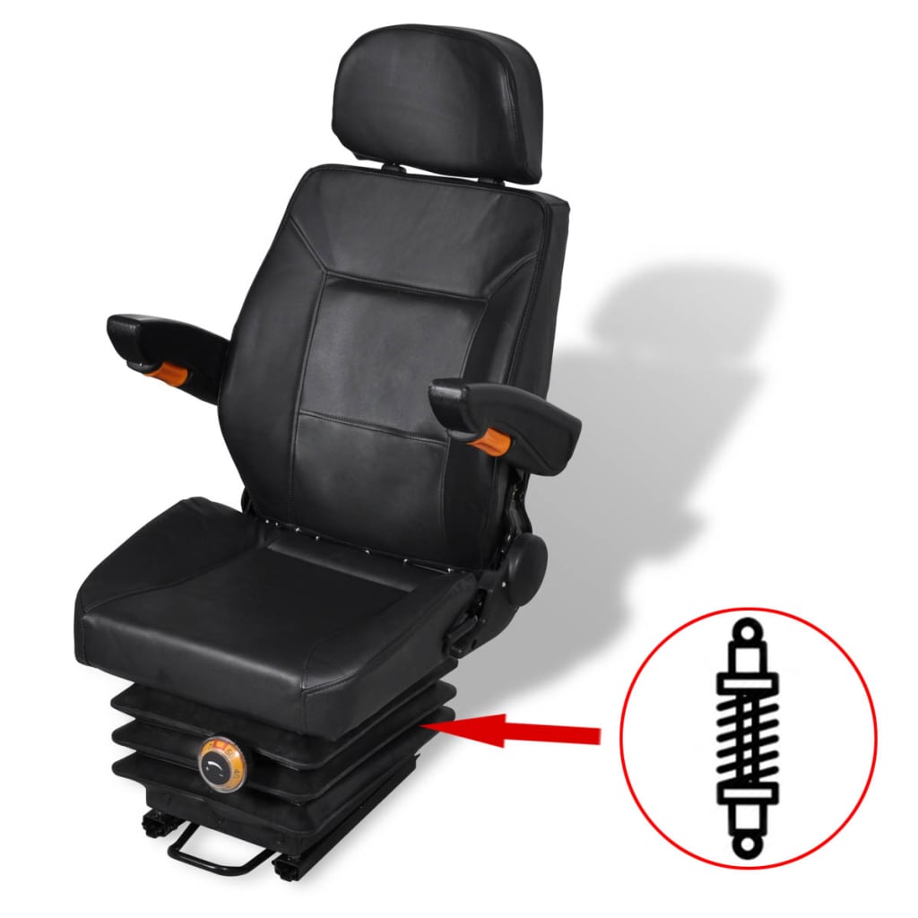 vidaXL Scaun de tractor cu suspensie vidaXL Scaun de tractor cu suspensie