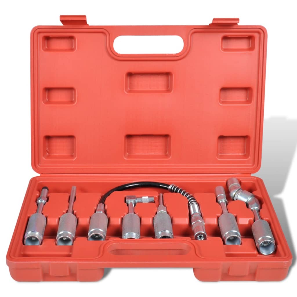 Set Pistol lubrifiere cu adaptator și varfuri 7 buc Set Pistol lubrifiere cu adaptator și varfuri 7 buc