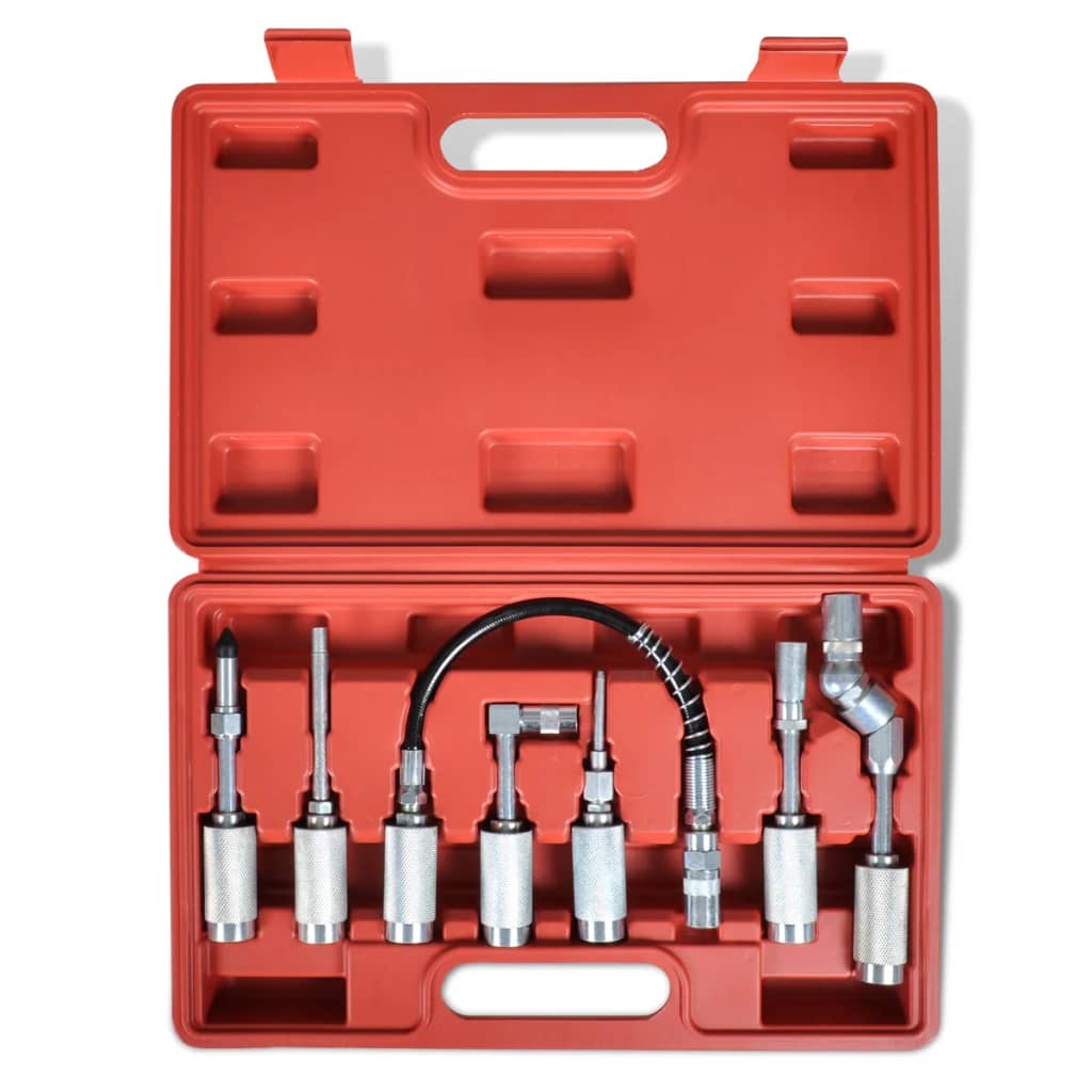 Set Pistol lubrifiere cu adaptator și varfuri 7 buc Set Pistol lubrifiere cu adaptator și varfuri 7 buc