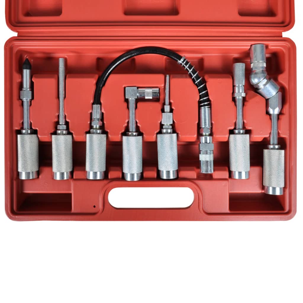 Set Pistol lubrifiere cu adaptator și varfuri 7 buc Set Pistol lubrifiere cu adaptator și varfuri 7 buc