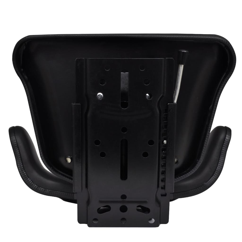vidaXL Scaun de tractor cu spătar, negru vidaXL Scaun de tractor cu spătar, negru