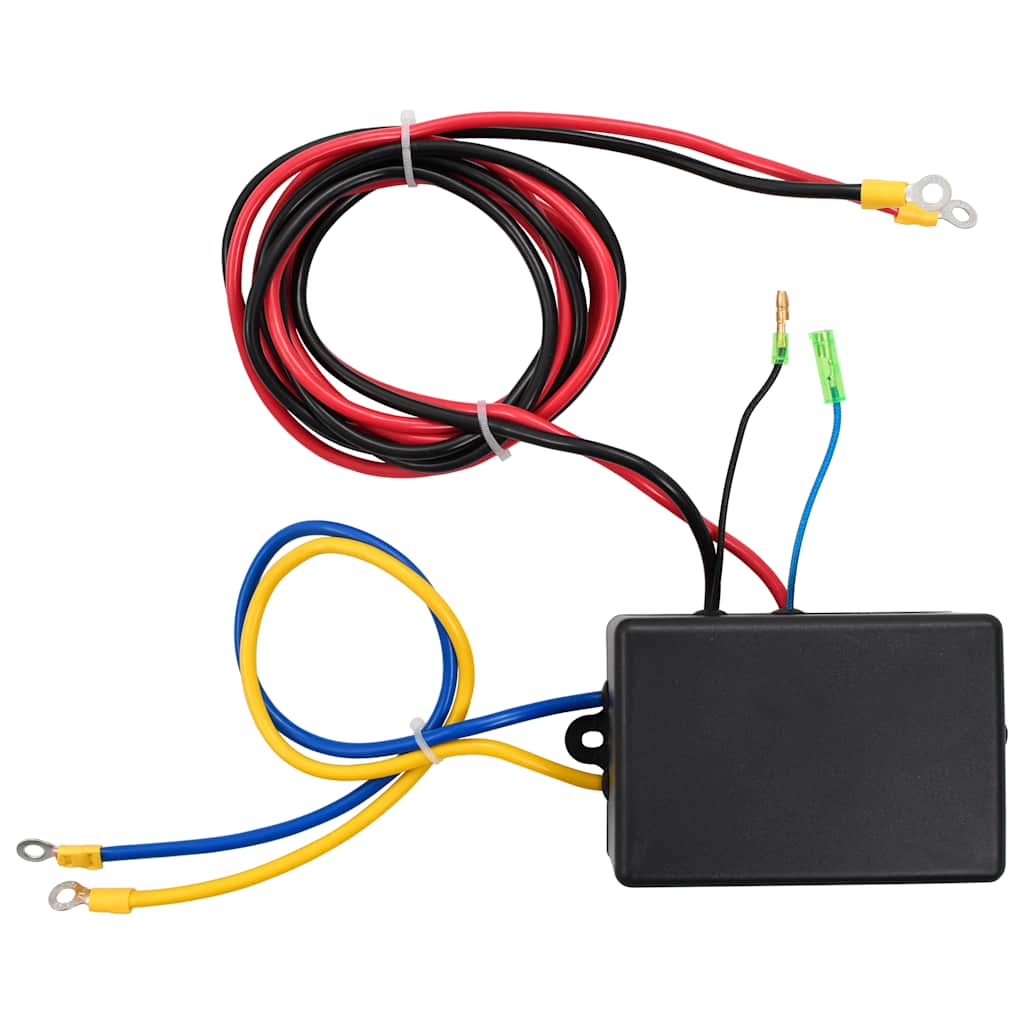 Troliu electric 12 V 1360 kg cu placă montare, rolă ghidaj telecomandă