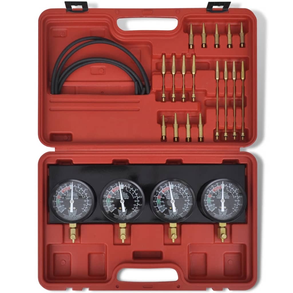 Set unelte pentru sincronizare carburator, cu manometre cu placă fixă Set unelte pentru sincronizare carburator, cu manometre cu placă fixă