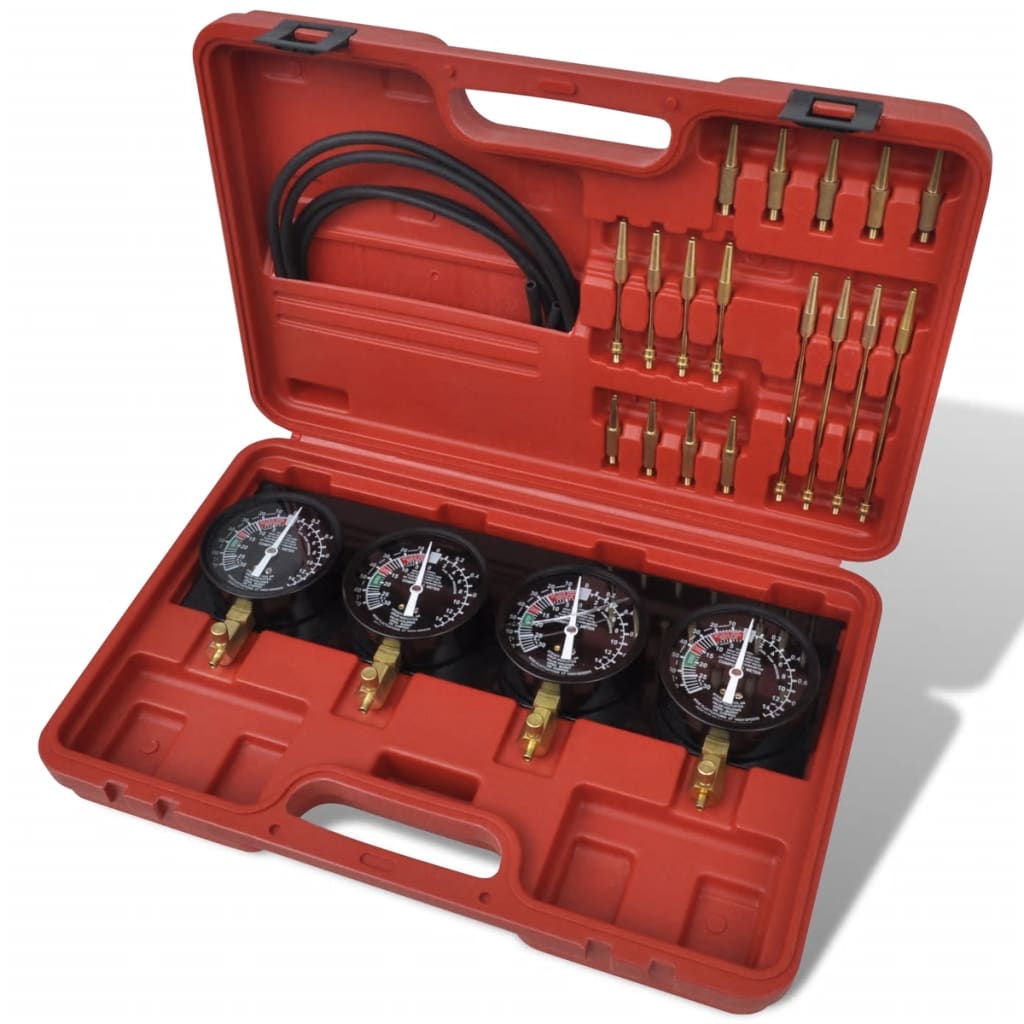 Set unelte pentru sincronizare carburator, cu manometre cu placă fixă Set unelte pentru sincronizare carburator, cu manometre cu placă fixă