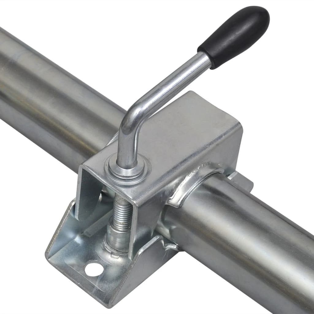 Roată de manevră 48 mm cu 2 țevi de susținere și 3 cleme de fixare Roată de manevră 48 mm cu 2 țevi de susținere și 3 cleme de fixare