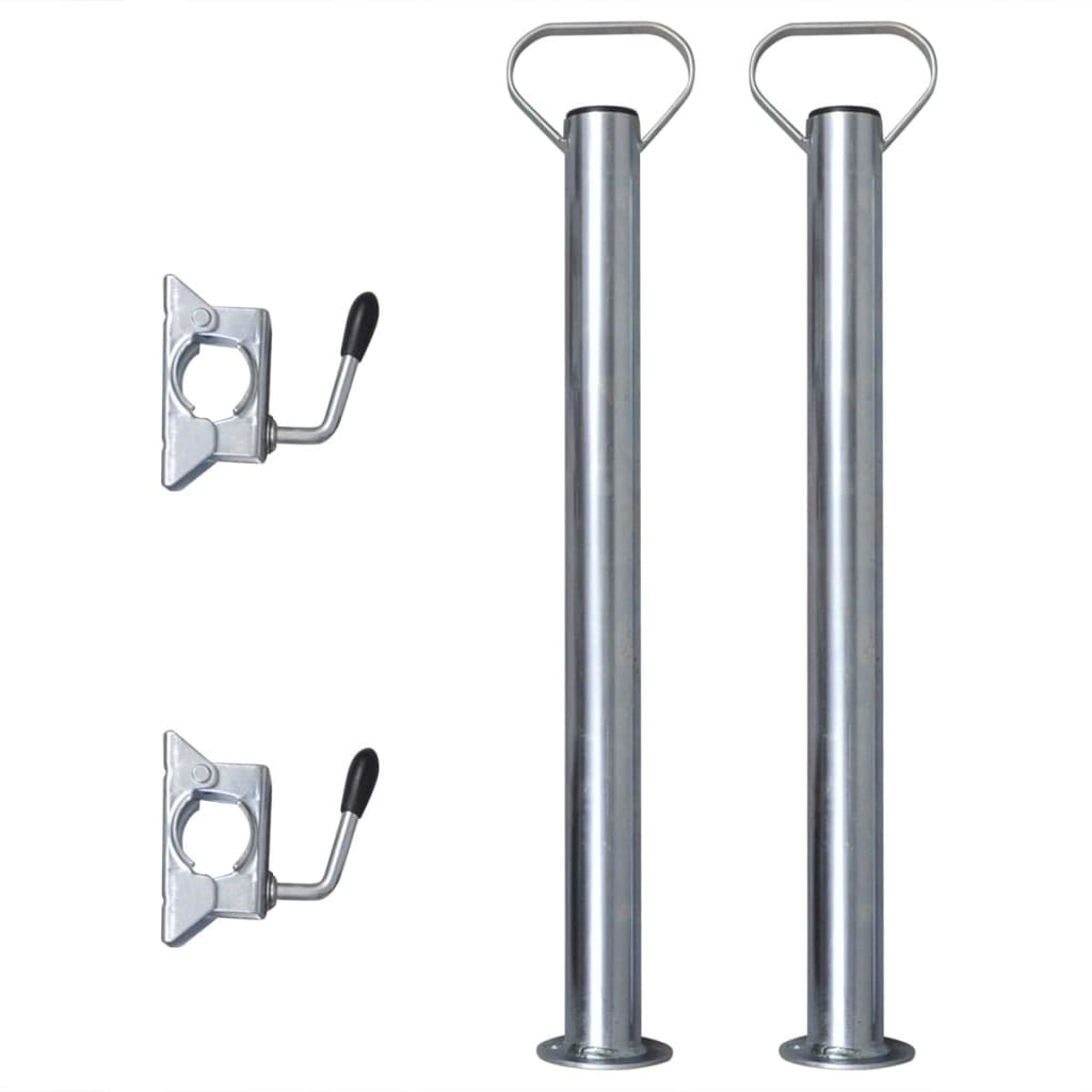 Tuburi de sprijin cu 2 cleme de comutare pentru roata jockey de 48 mm Tuburi de sprijin cu 2 cleme de comutare pentru roata jockey de 48 mm