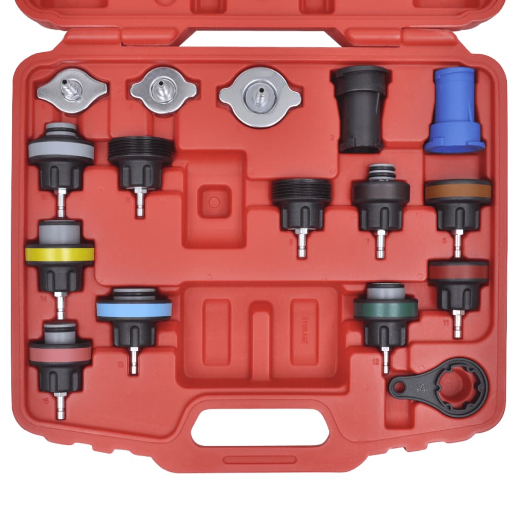 Kit tester presiune radiator, 18 buc Kit tester presiune radiator, 18 buc