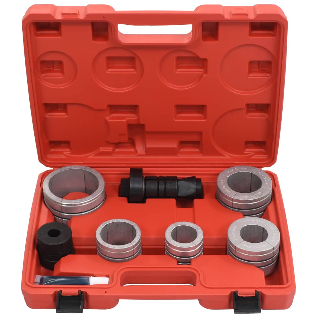 vidaXL Set expandor țevi, 8 piese, oțel nealiat și aluminiu