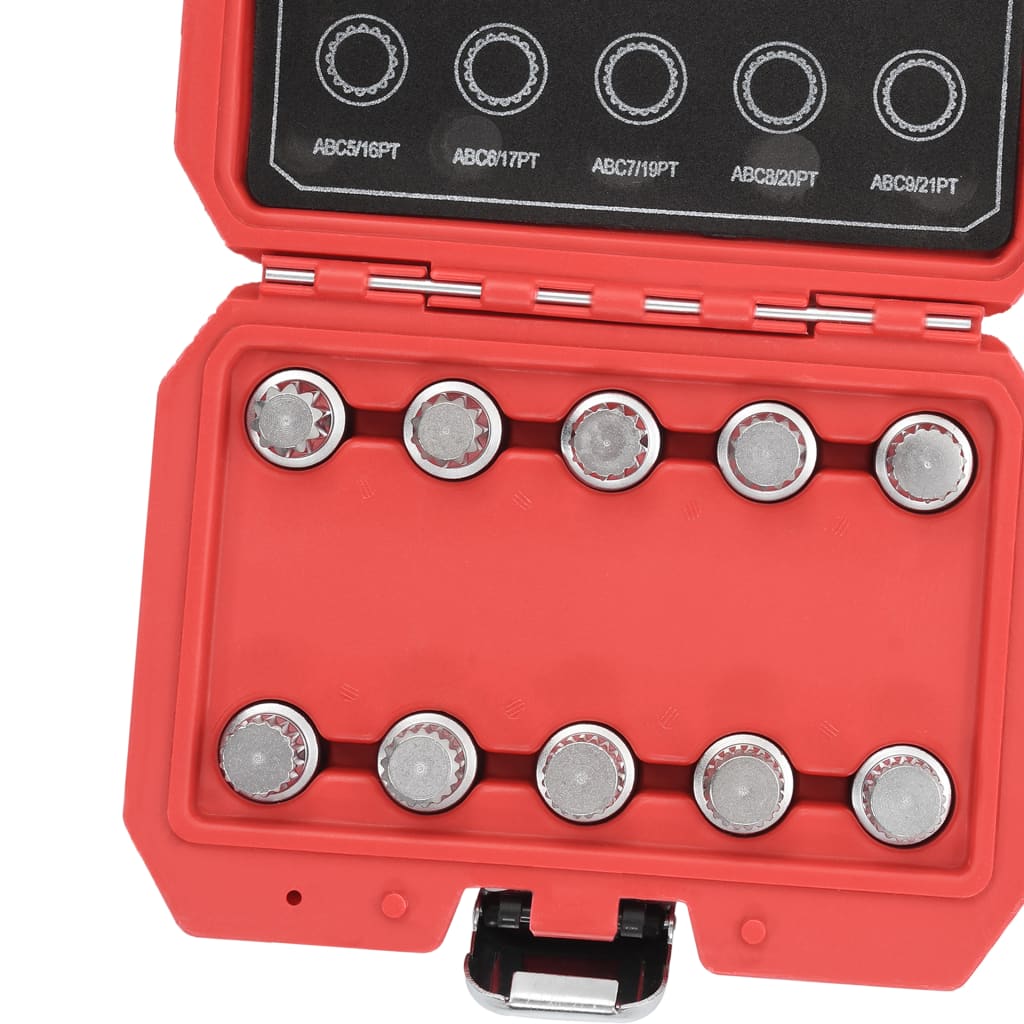 vidaXL Set chei pentru piuliță antifurt pentru VW, 10 piese