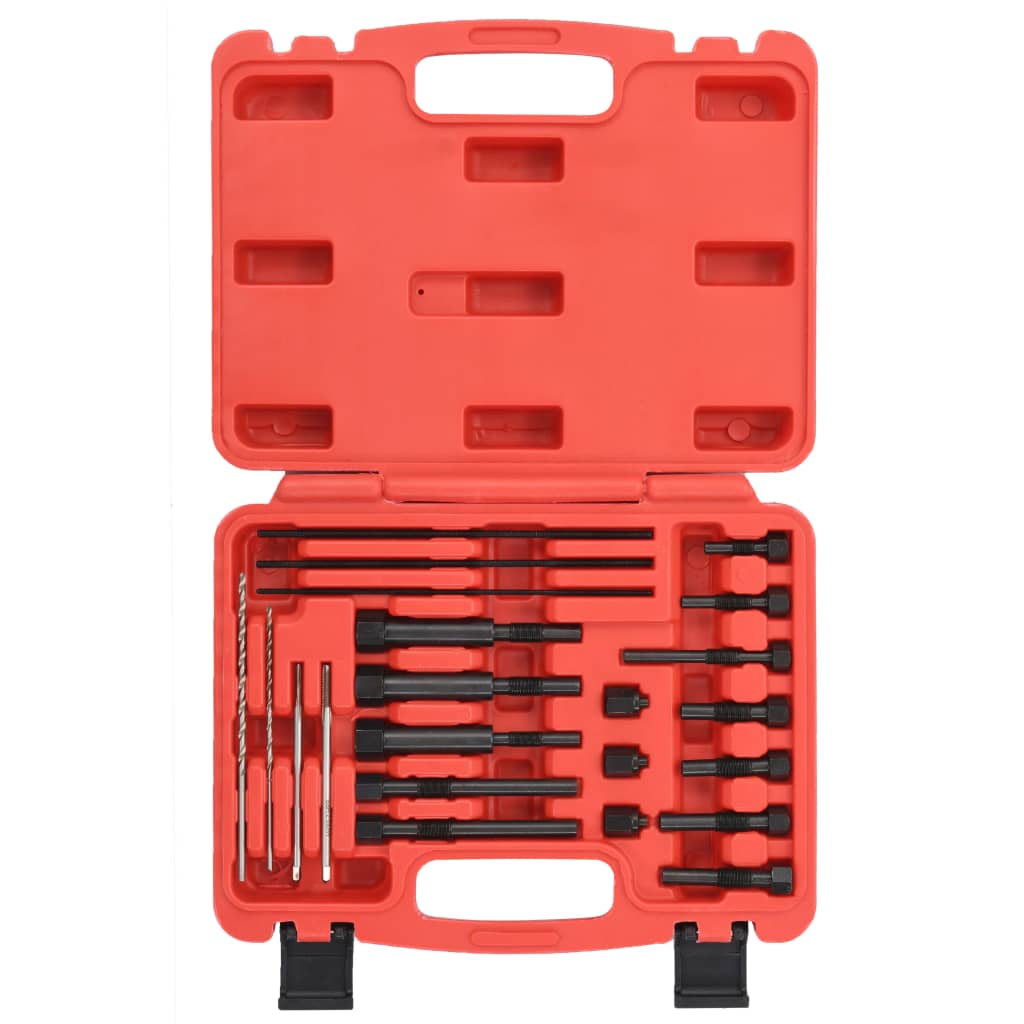 vidaXL Set pentru extragere bujii incandescente, 22 piese, 8 și 10 mm