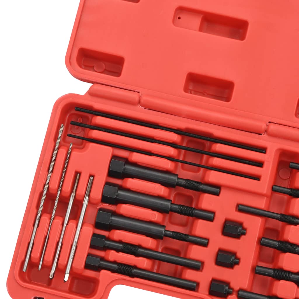 vidaXL Set pentru extragere bujii incandescente, 22 piese, 8 și 10 mm
