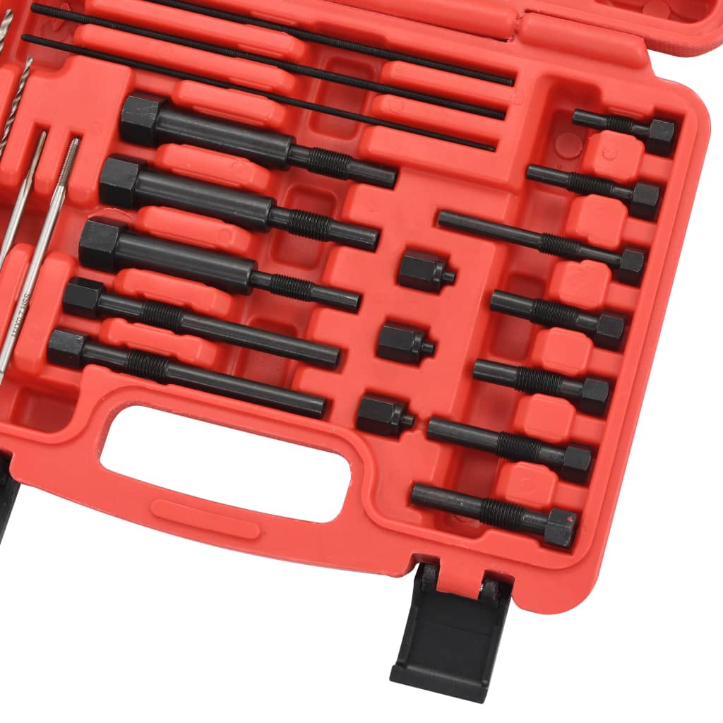 vidaXL Set pentru extragere bujii incandescente, 22 piese, 8 și 10 mm
