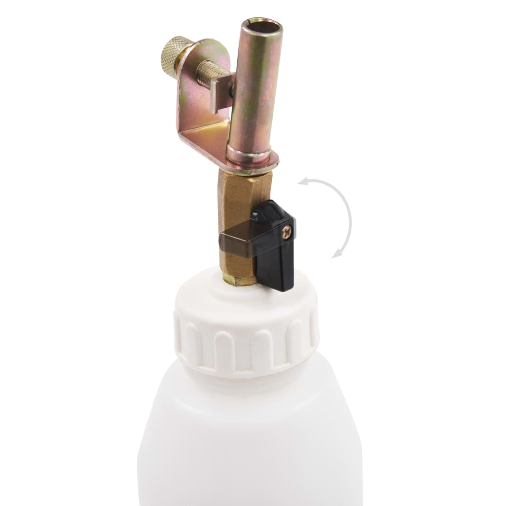 vidaXL Aparat pneumatic aerisire frâne cu sticlă de reumplere, 2 L vidaXL Aparat pneumatic aerisire frâne cu sticlă de reumplere, 2 L