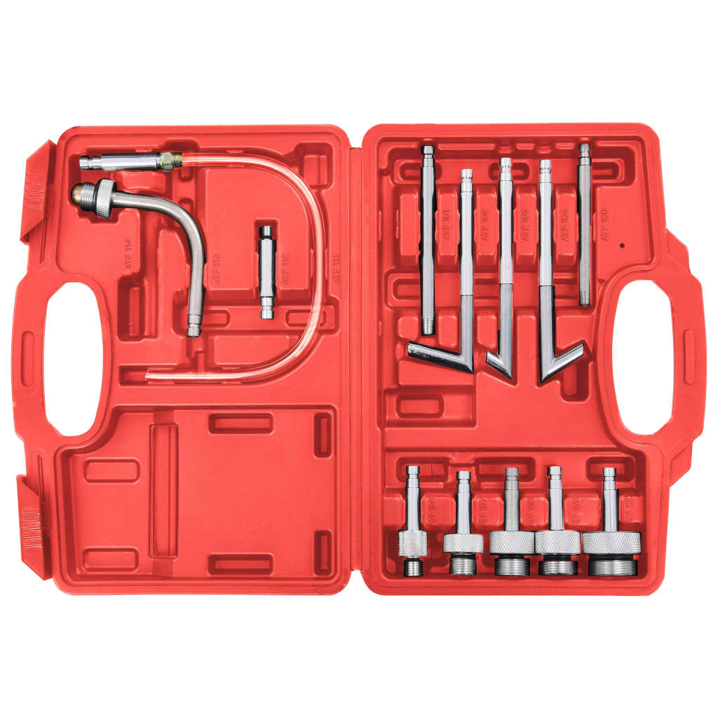vidaXL Pompă lichid transmisie manuală și auto, trusă de scule 7,5 L