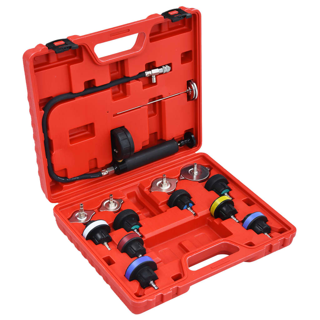 vidaXL Set testare presiune radiator și sistem de răcire, 14 piese vidaXL Set testare presiune radiator și sistem de răcire, 14 piese