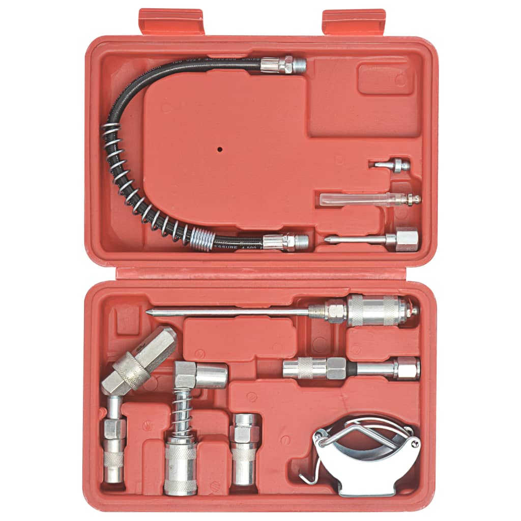 vidaXL Kit accesorii de lubrifiere, 11 piese vidaXL Kit accesorii de lubrifiere, 11 piese