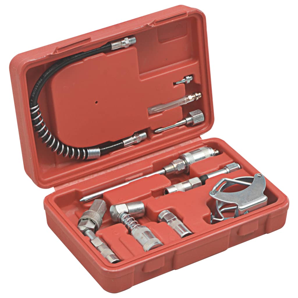 vidaXL Kit accesorii de lubrifiere, 11 piese vidaXL Kit accesorii de lubrifiere, 11 piese