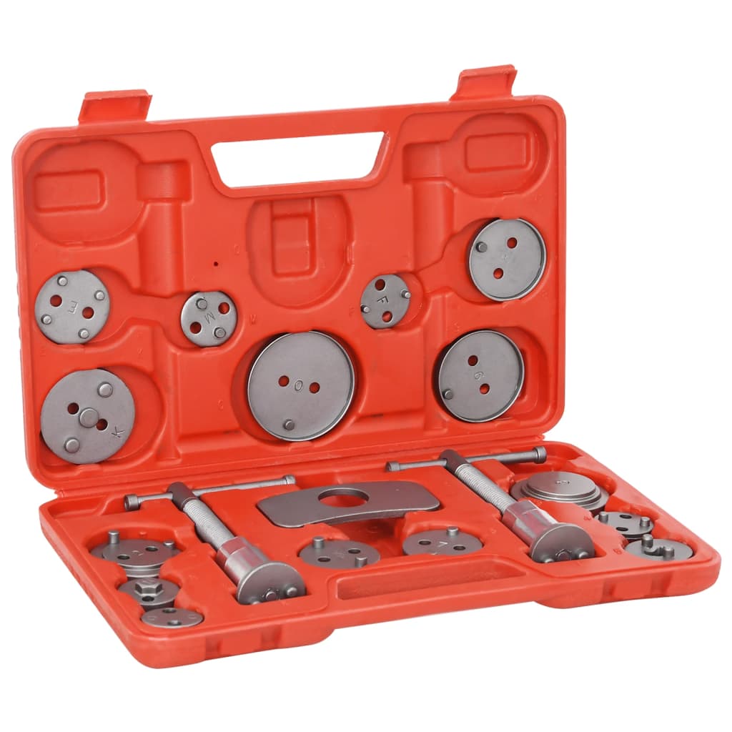 vidaXL Trusă de scule pentru calibrare disc de frână, 18 piese