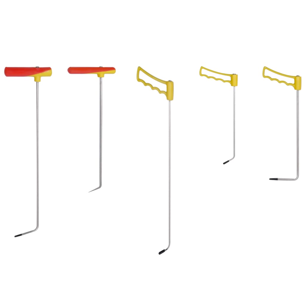 vidaXL Set reparații deformări auto fără vopsea, 5 piese, oțel elastic