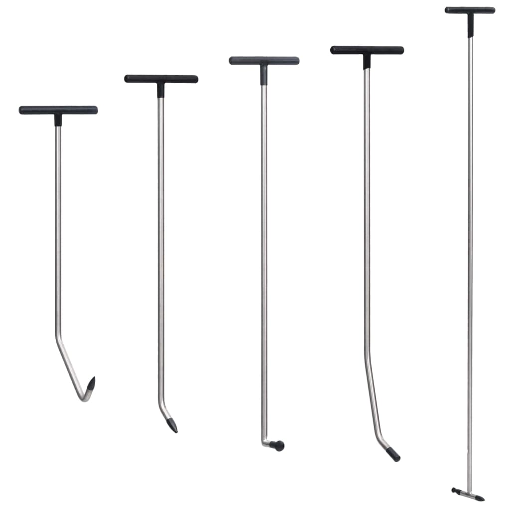 vidaXL Set reparații deformări fără vopsea, 5 piese, oțel inoxidabil vidaXL Set reparații deformări fără vopsea, 5 piese, oțel inoxidabil