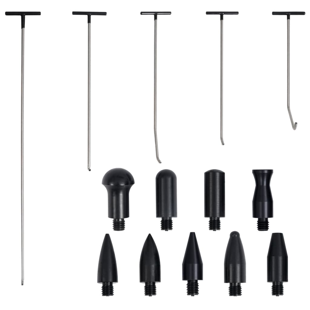 vidaXL Set reparații deformări fără vopsea, 5 piese, oțel inoxidabil vidaXL Set reparații deformări fără vopsea, 5 piese, oțel inoxidabil