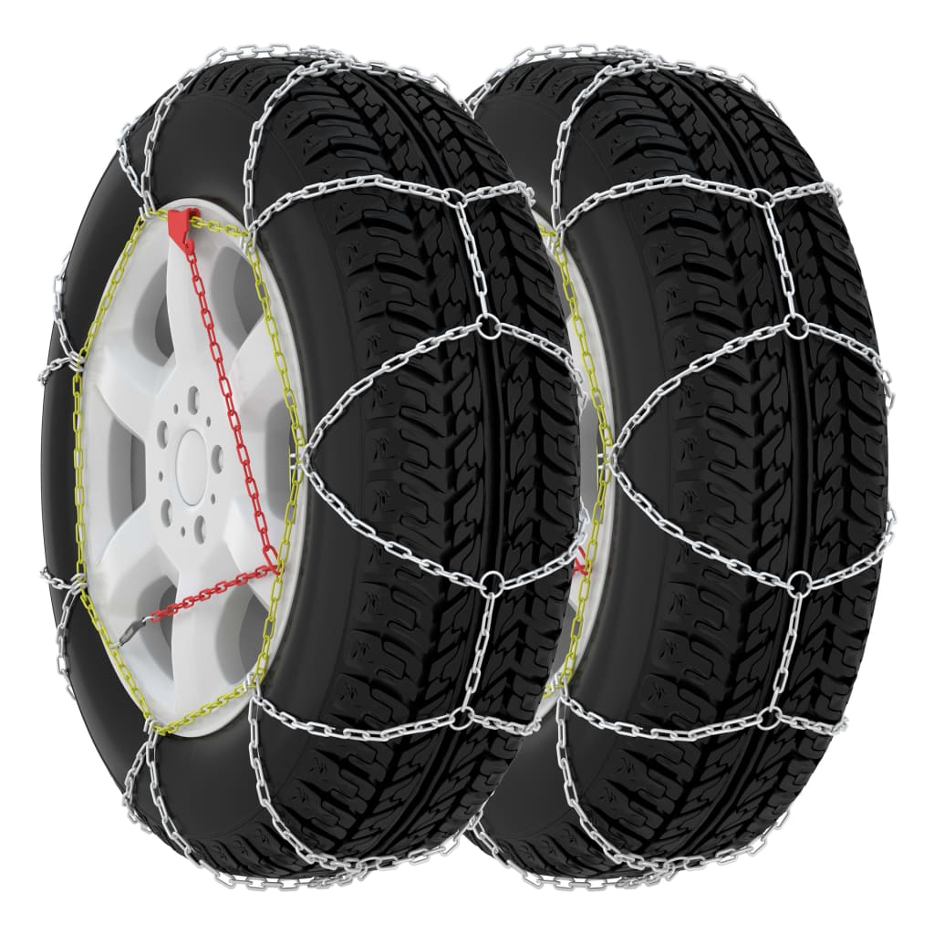 vidaXL Lanțuri antiderapante zăpadă auto, 2 buc., SUV 4x4, 16 mm, 450 vidaXL Lanțuri antiderapante zăpadă auto, 2 buc., SUV 4x4, 16 mm, 450