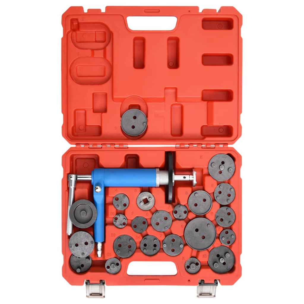 vidaXL Set scule etrier universal piston frână cu aer, 23 piese