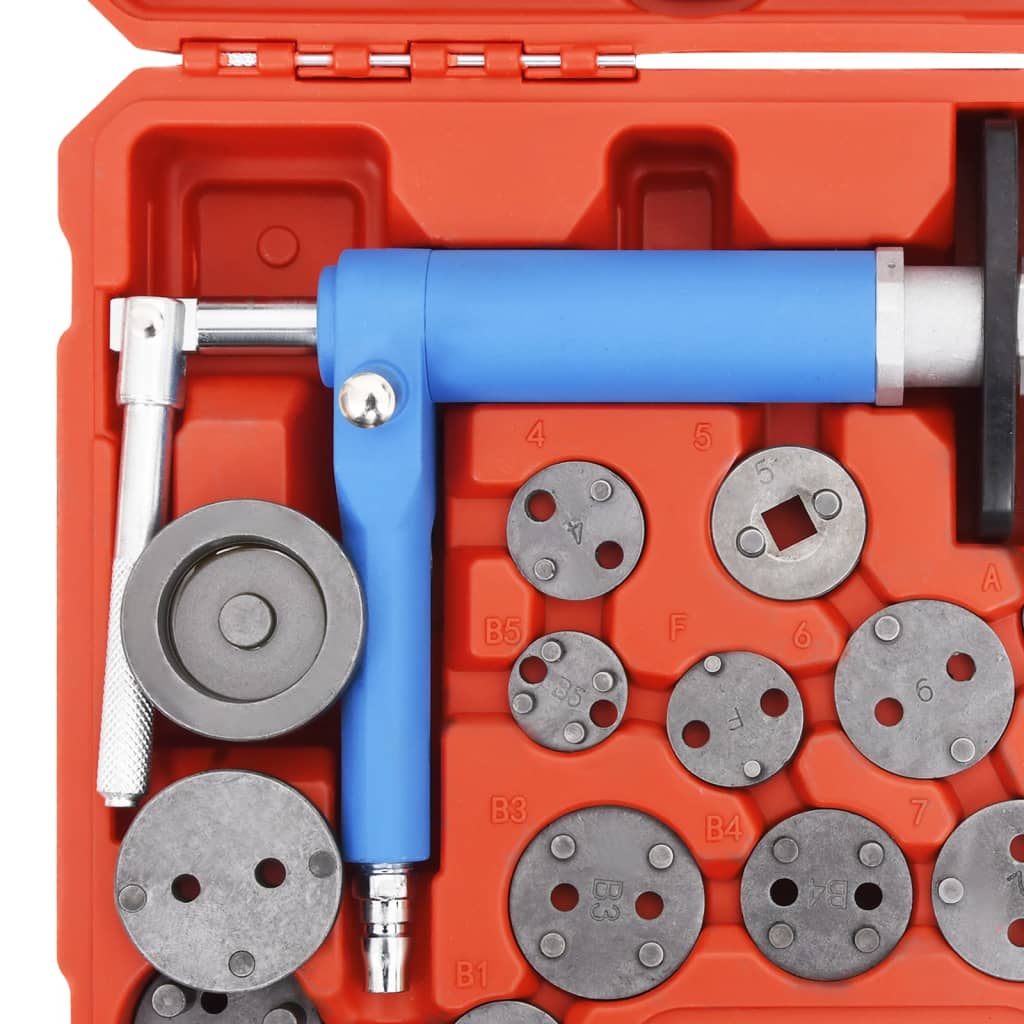 vidaXL Set scule etrier universal piston frână cu aer, 23 piese