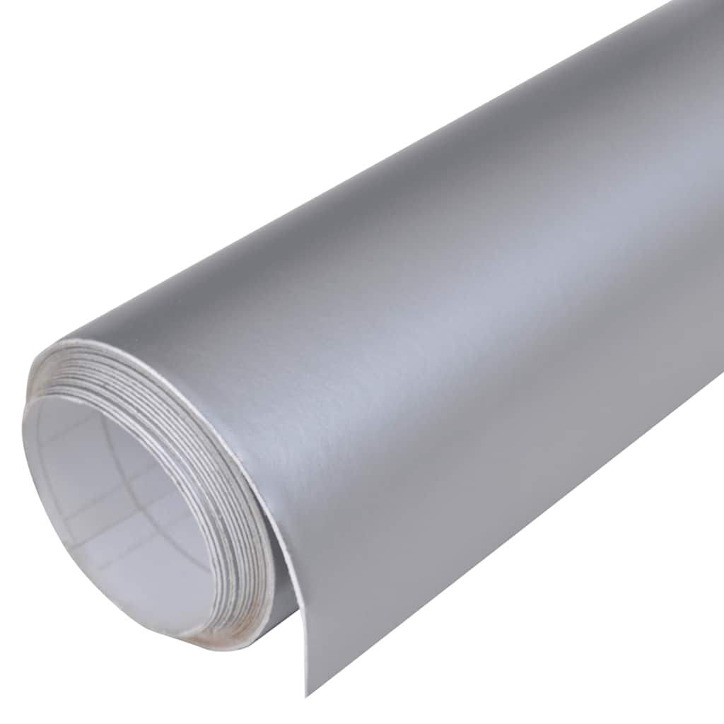 vidaXL Folii auto, 2 buc., argintiu mat, 100x150 cm + 50x150 cm vidaXL Folii auto, 2 buc., argintiu mat, 100x150 cm + 50x150 cm