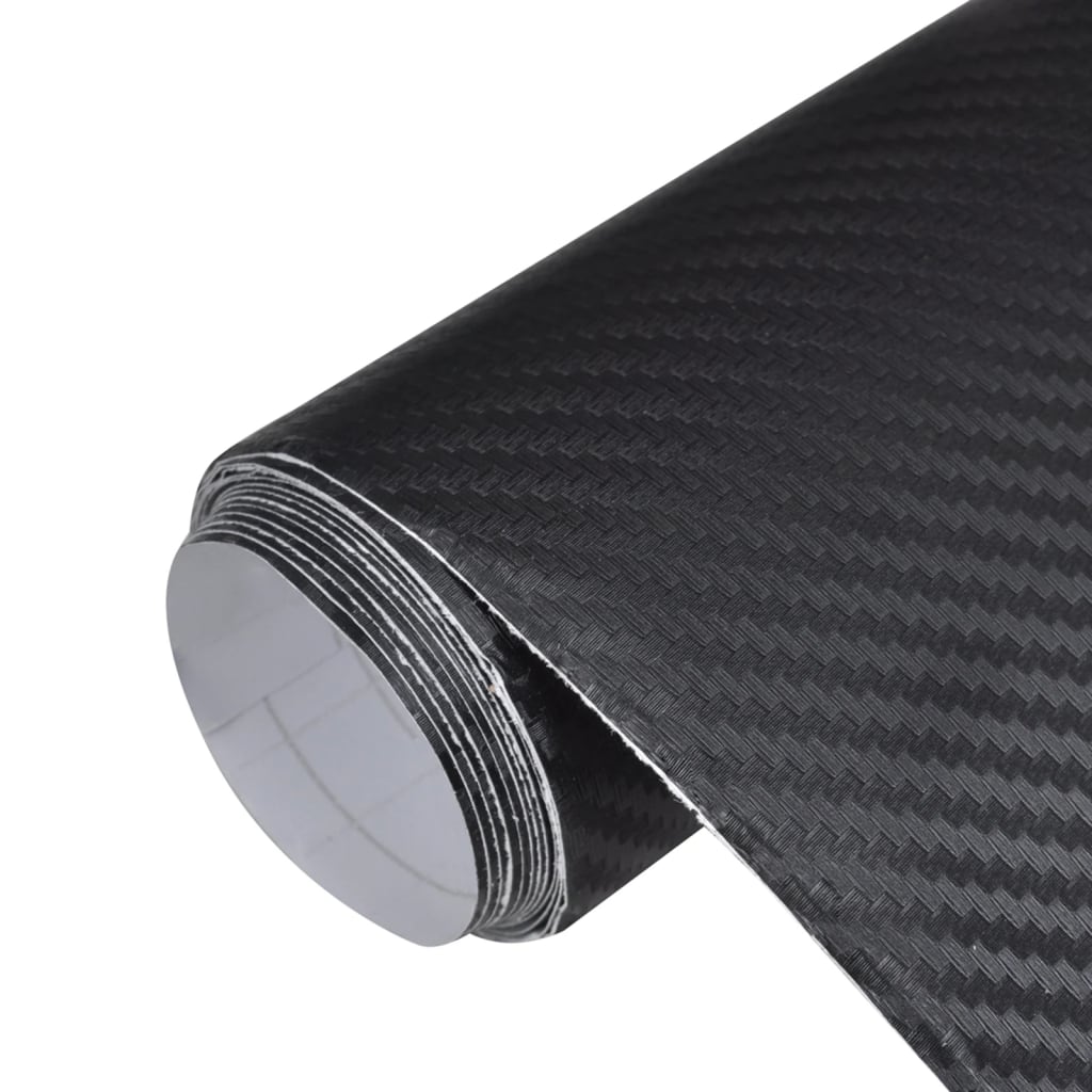 vidaXL Folie auto 3D, negru, 100x150 cm vidaXL Folie auto 3D, negru, 100x150 cm