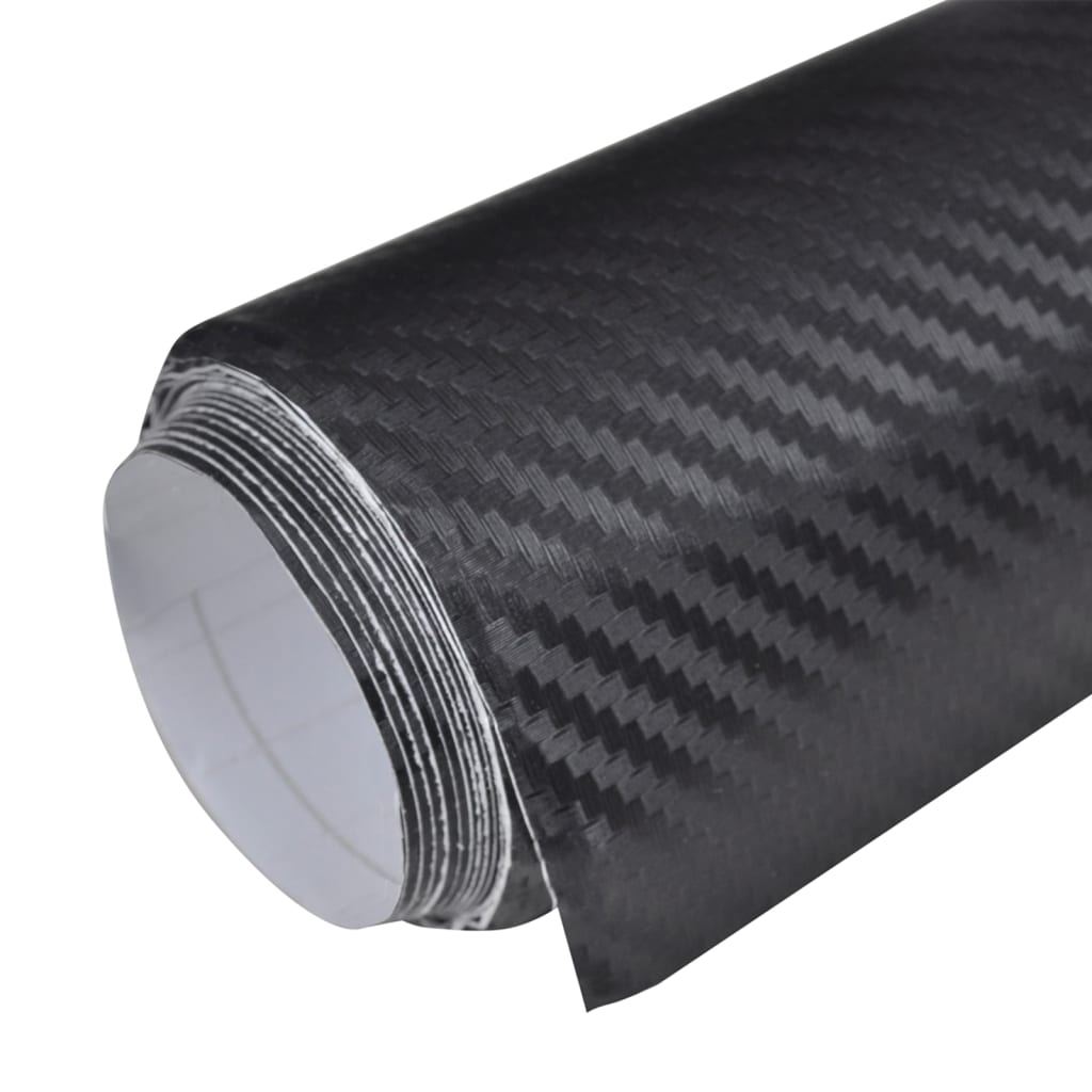 vidaXL Folie auto 3D, negru, 100x150 cm vidaXL Folie auto 3D, negru, 100x150 cm