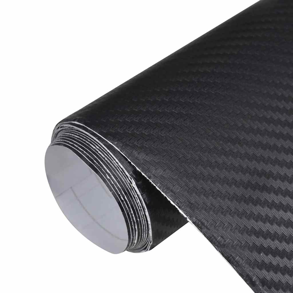 vidaXL Folii auto 3D, 2 buc., negru, 100x150 cm + 50x150 cm vidaXL Folii auto 3D, 2 buc., negru, 100x150 cm + 50x150 cm