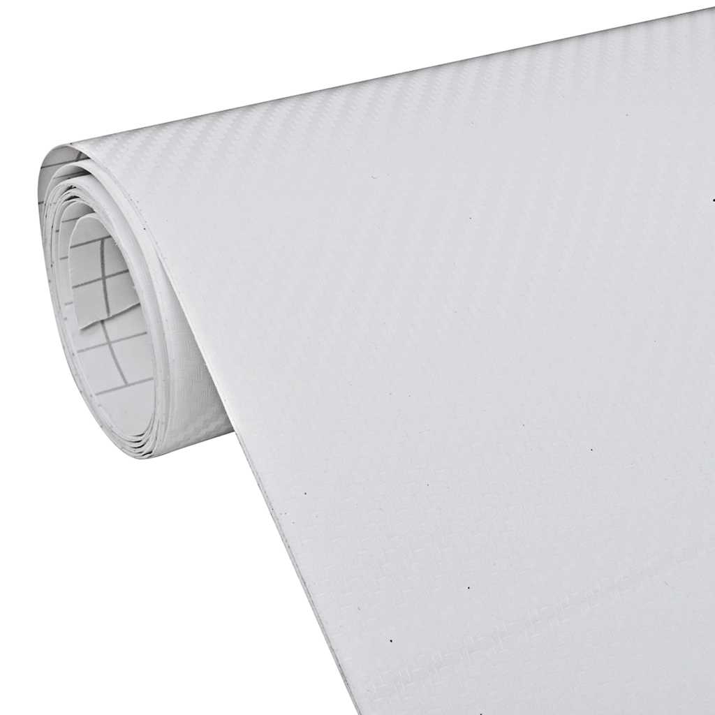 vidaXL Folii auto 3D, 2 buc., alb, 100x150 cm + 50x150 cm vidaXL Folii auto 3D, 2 buc., alb, 100x150 cm + 50x150 cm