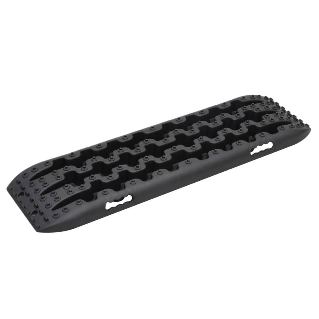 vidaXL Plăci de tracțiune, 2 buc., negru, 106x30,5x7 cm, nailon vidaXL Plăci de tracțiune, 2 buc., negru, 106x30,5x7 cm, nailon