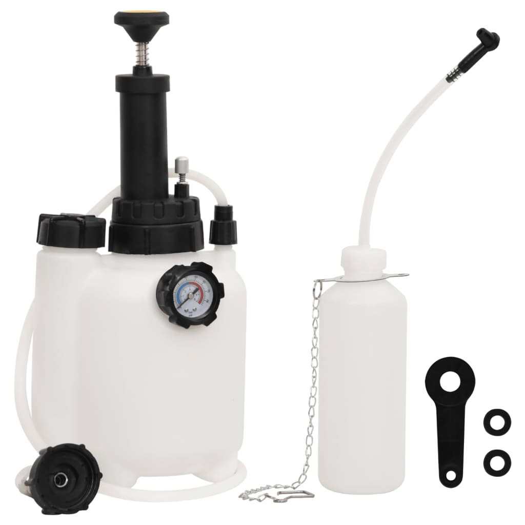 vidaXL Purjor de frână, alb și negru, 3 L vidaXL Purjor de frână, alb și negru, 3 L