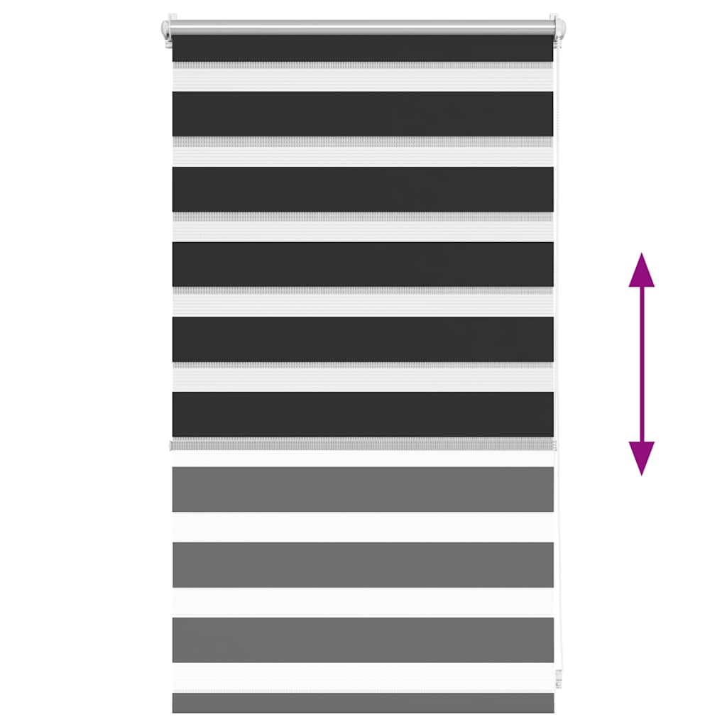 Jaluzea tip zebră, 50 x 100 cm, negru Jaluzea tip zebră, 50 x 100 cm, negru