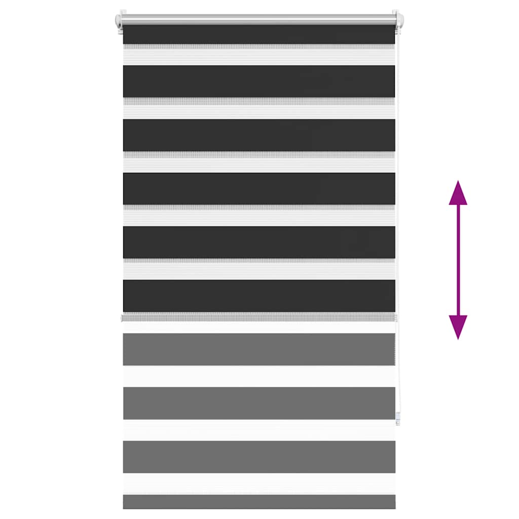 Jaluzea tip zebră, 90 x 150 cm, negru Jaluzea tip zebră, 90 x 150 cm, negru
