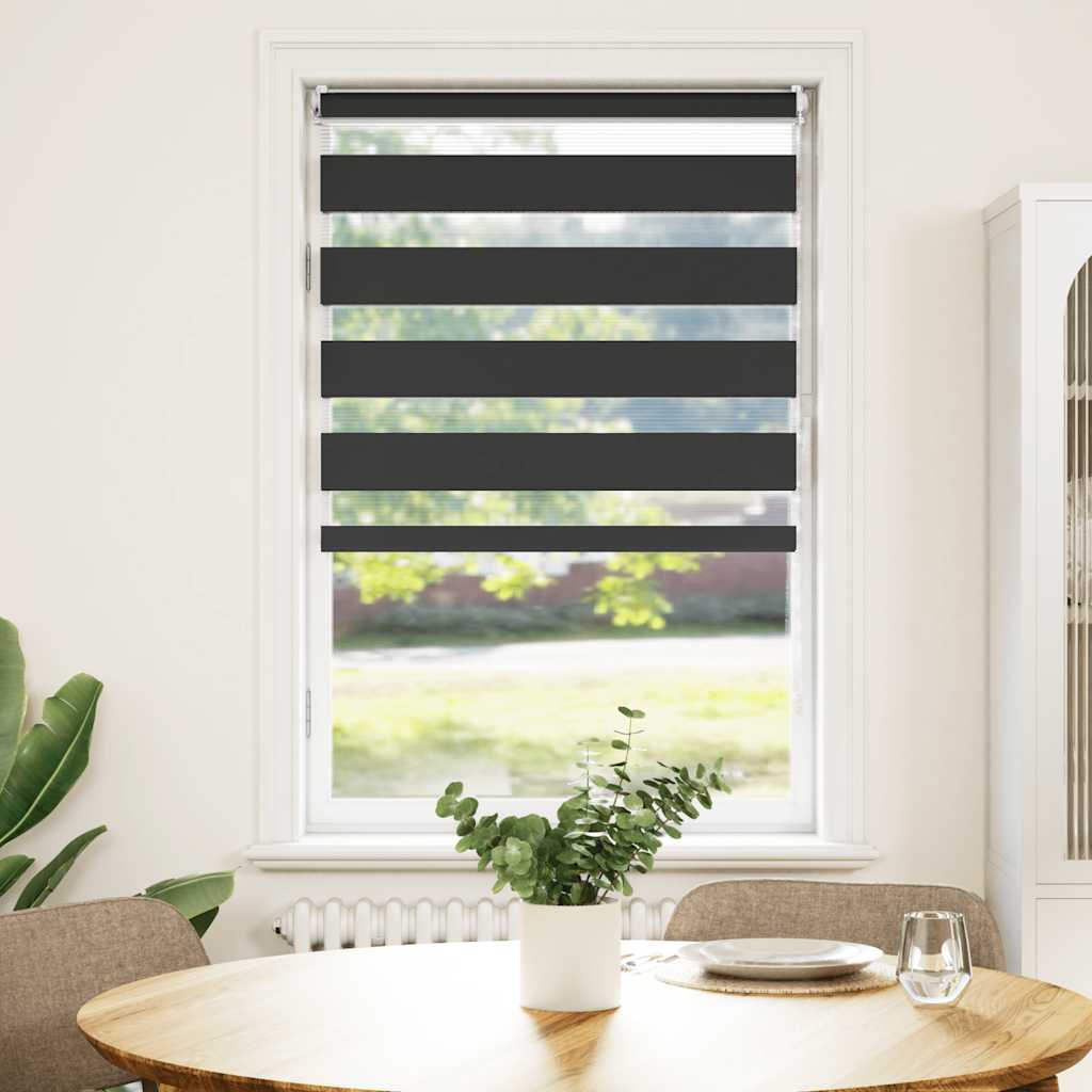 Jaluzea tip zebră, 90 x 150 cm, negru Jaluzea tip zebră, 90 x 150 cm, negru