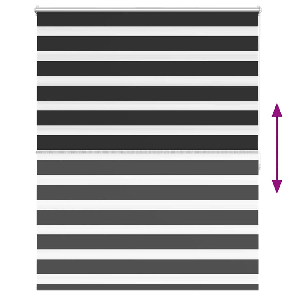 Jaluzea tip zebră, 140 x 175 cm, negru Jaluzea tip zebră, 140 x 175 cm, negru