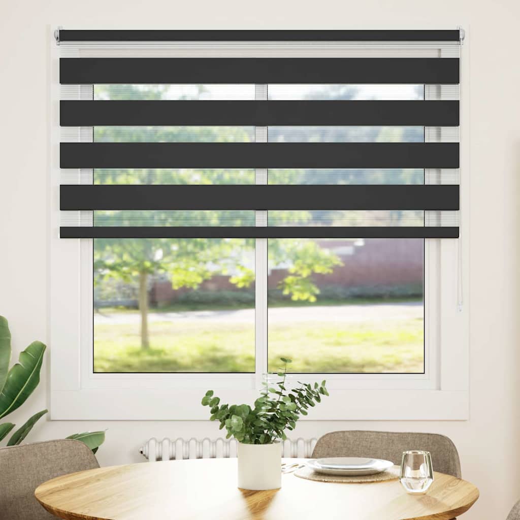 Jaluzea tip zebră, 140 x 175 cm, negru Jaluzea tip zebră, 140 x 175 cm, negru