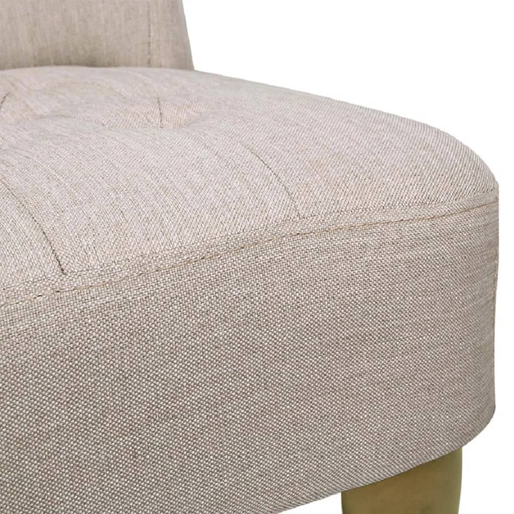 vidaXL Scaun în stil franțuzesc, crem, material textil